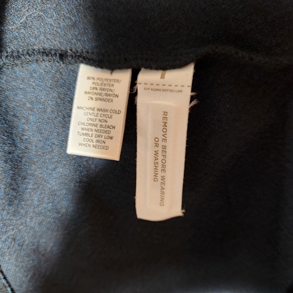 Loft Womens Sleeveless Blue Ponte Knit Patterned Sheath Dress-Size 4 - Picture 9 of 10